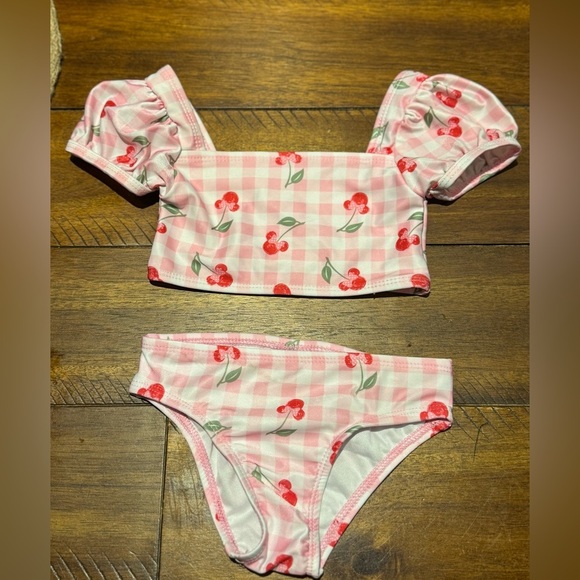 Disney Pink Cherry Print Swimwear - Picture 1 of 3